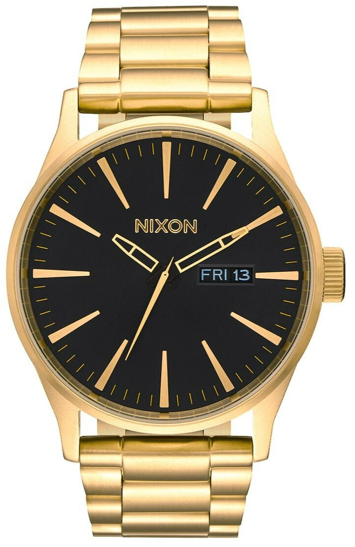 Nixon Sentry Black Dial Gold-tone Men's Watch A356-510