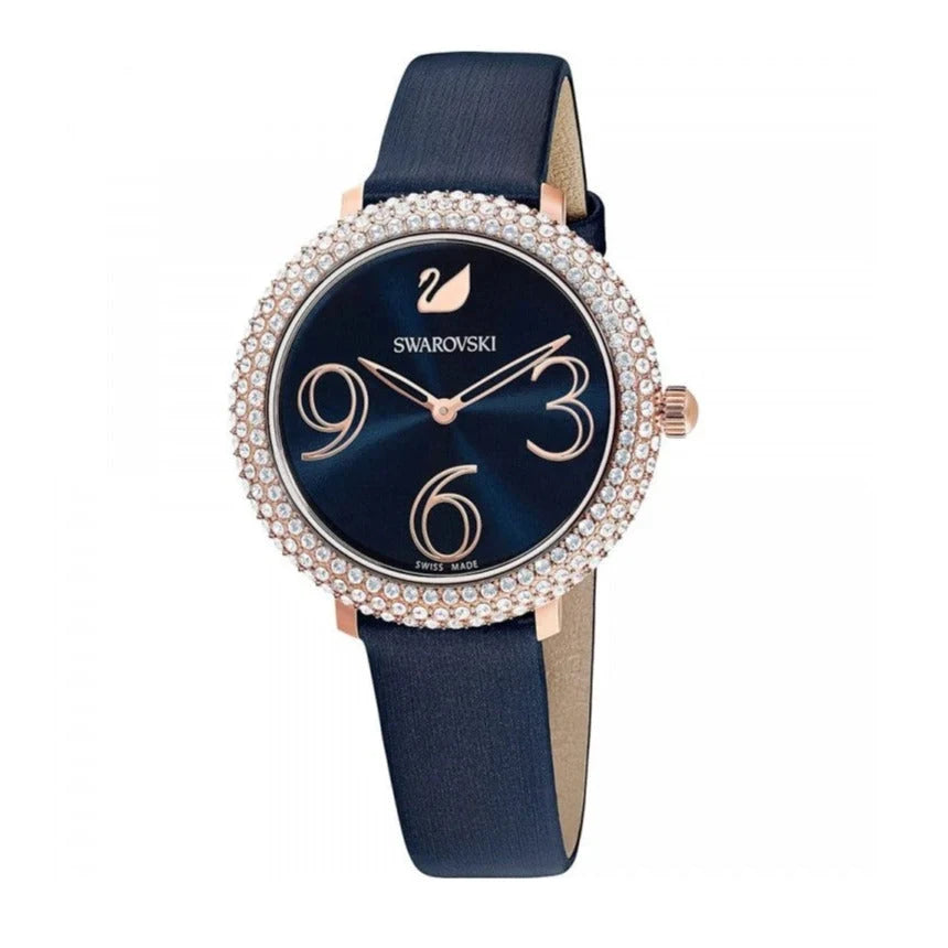 Swarovski Crystal Frost Quartz Blue Sunray Dial Women's Watch 5484061