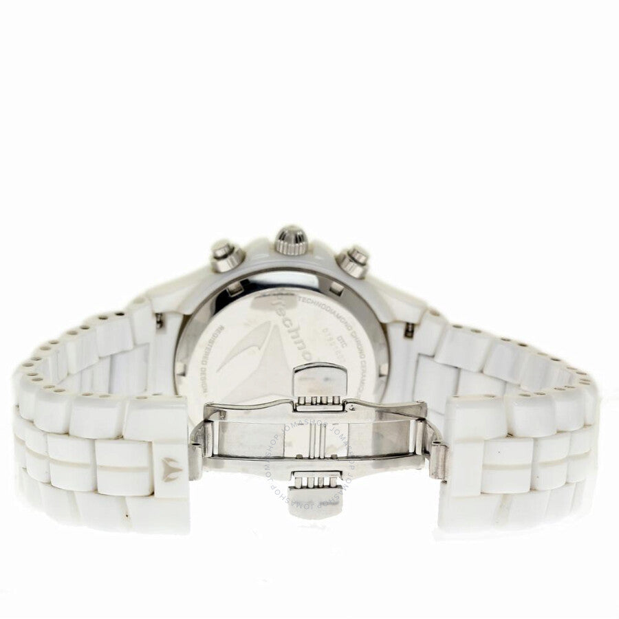 Pre-owned Technomarine Technodiamond Chronograph Silver Dial Ladies Watch DTC55C - The Watches Men & Co #3