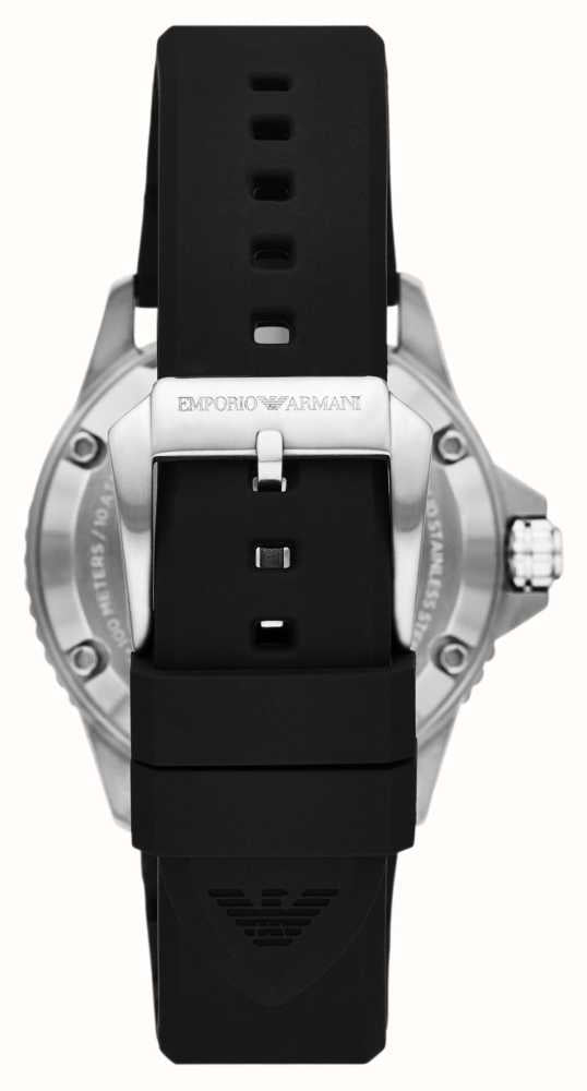 Emporio Armani Automatic Black Silicone Men's Watch AR60062 - Dawson Watches #3