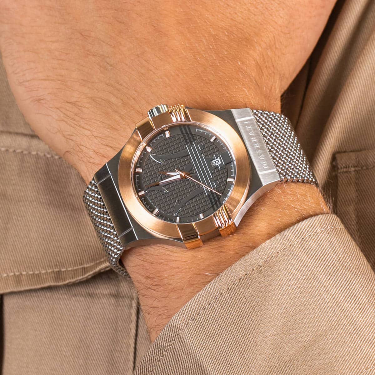 Maserati Potenza Quartz Dark Grey Dial Watch R8853108007
