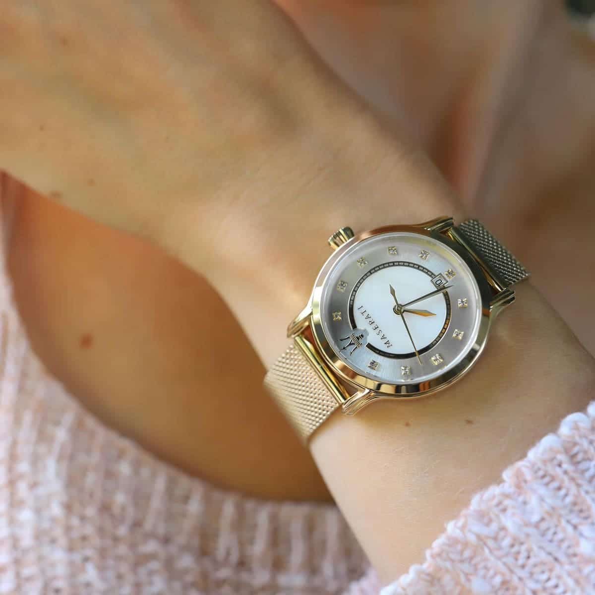 Maserati Epoca Diamond Mother of Pearl Dial Women's Watch - R8853118502
