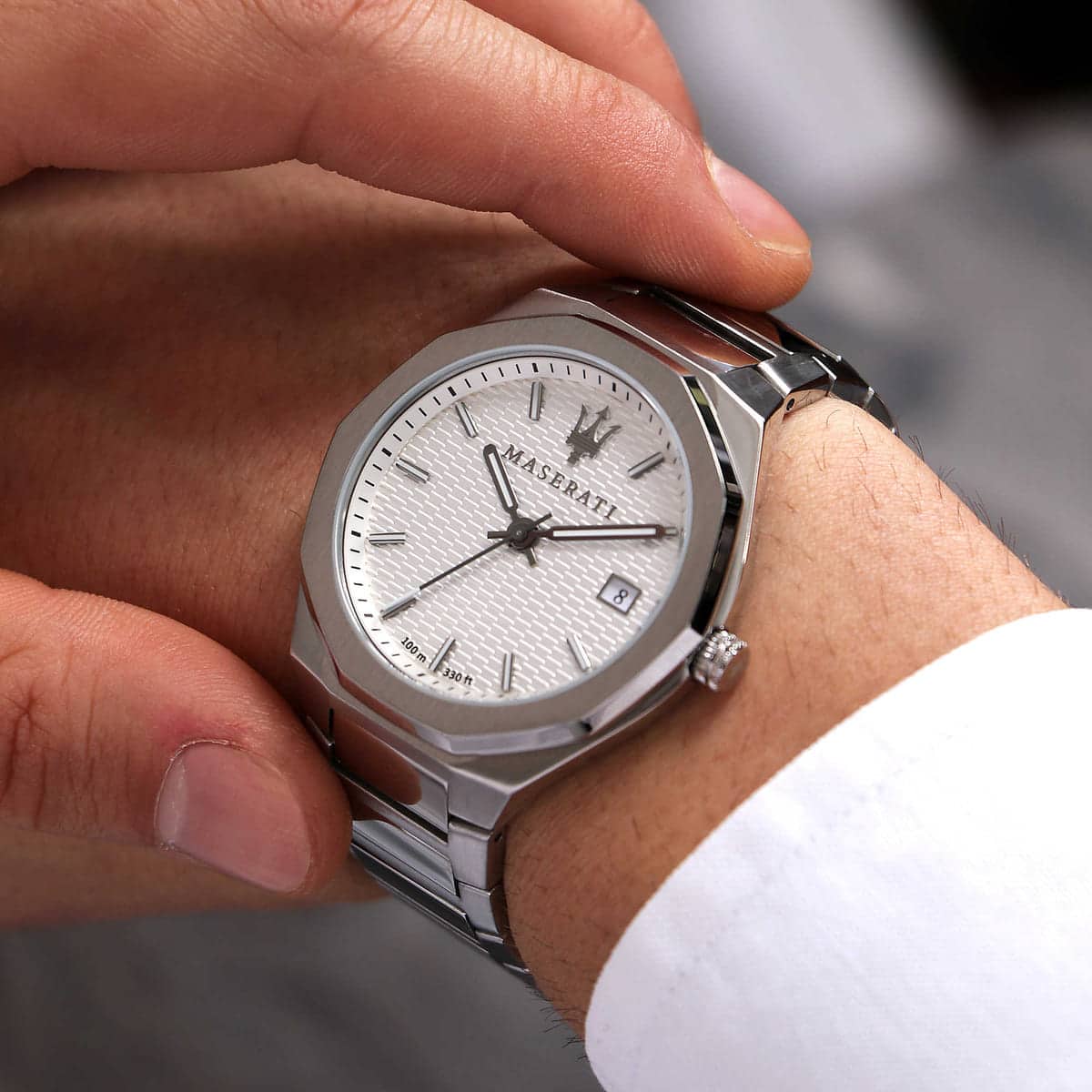 Maserati Stile White Dial Watch R8853142005