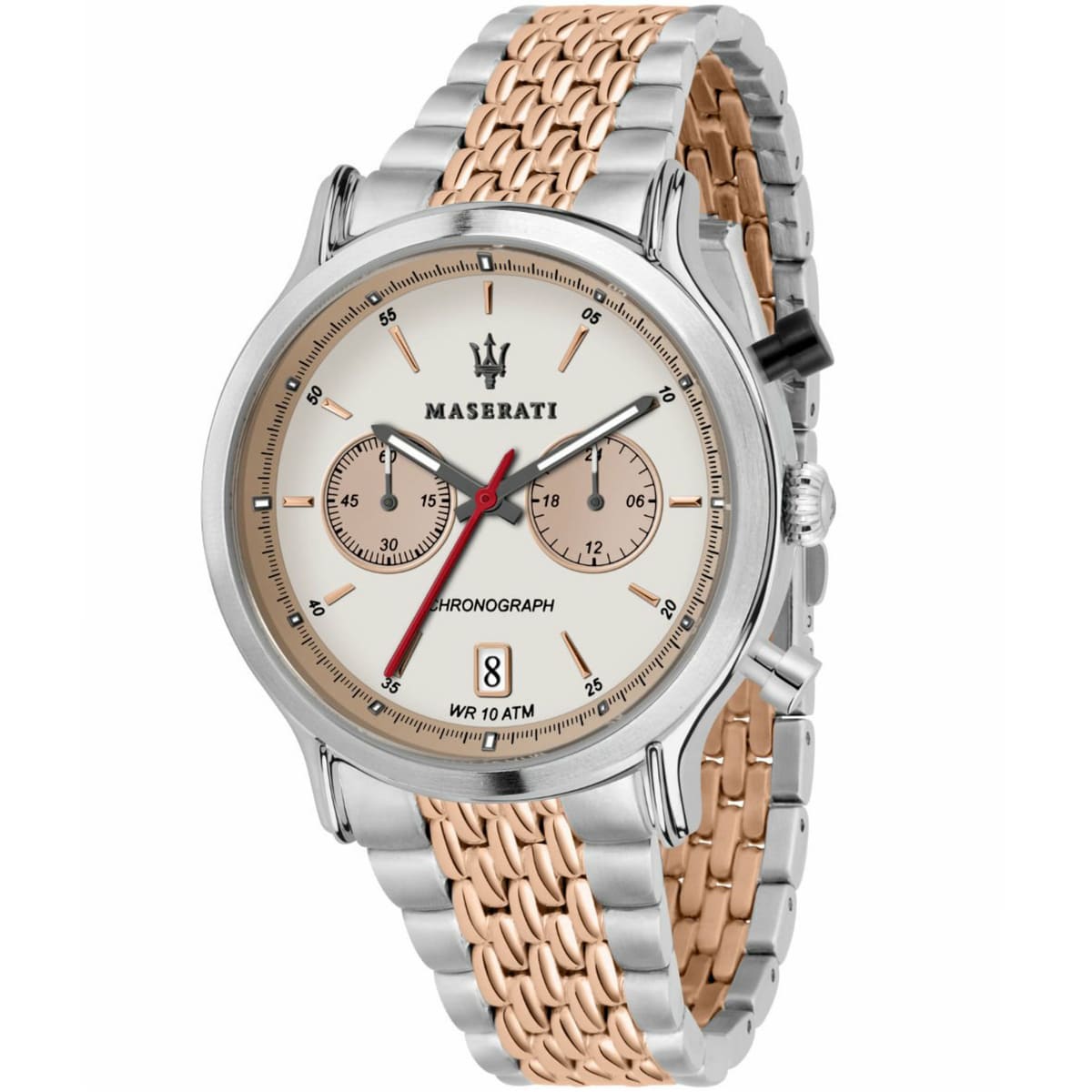 Maserati Legend 42 mm Chronograph Ivory Dial Watch R8873638002