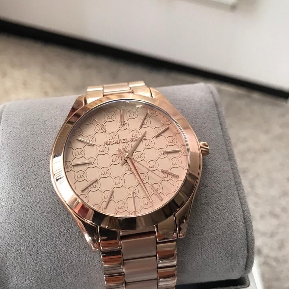 Michael Kors Runway Rose Gold Stainless Steel Ladies Watch MK3336 Water resistance: 50 meters Movement: Quartz