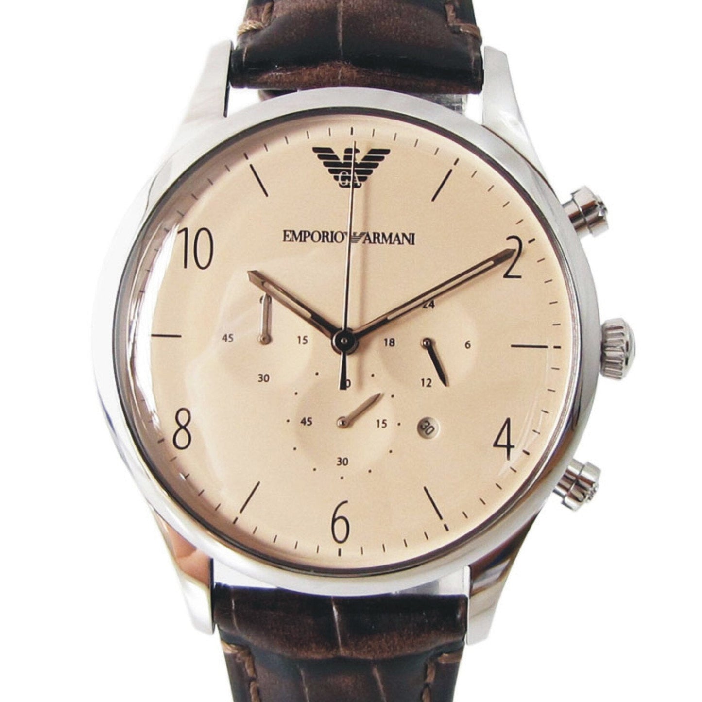 Emporio Armani Classic Chronograph Cream Dial Men's Watch AR1878