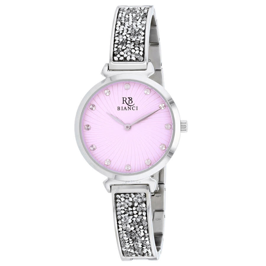 Roberto Bianci Brillare Quartz Pink Dial Ladies Watch RB0201 - The Watches Men & Co