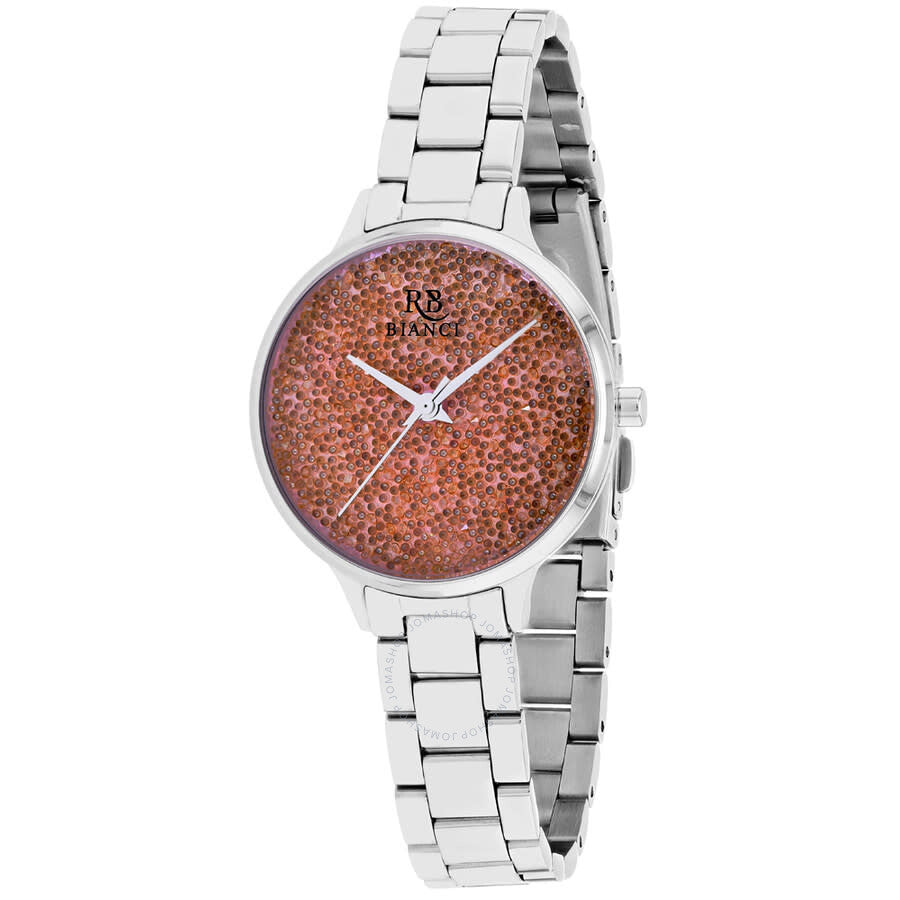 Roberto Bianci Gemma Quartz Pink Dial Ladies Watch RB0245 - The Watches Men & Co