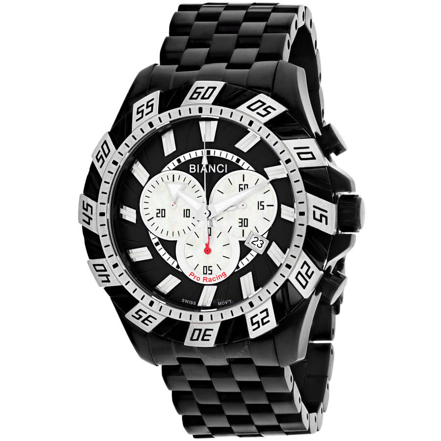 Roberto Bianci Valentino Chronograph Quartz Black Dial Men's Watch RB70603 - The Watches Men & Co