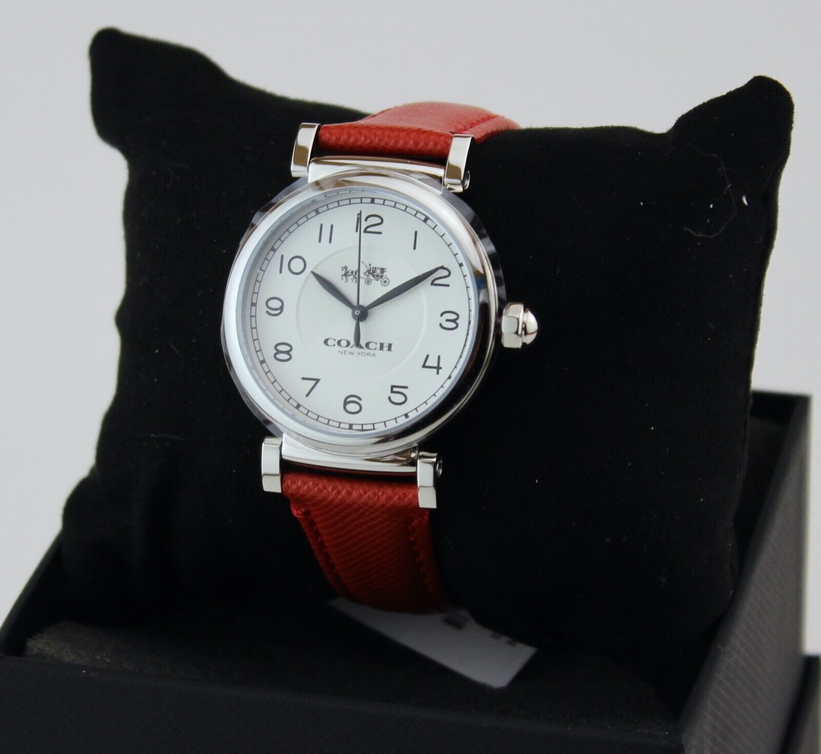 Coach Madison Red Leather Strap Women's Watch 14502407 - Dawson Watches #4