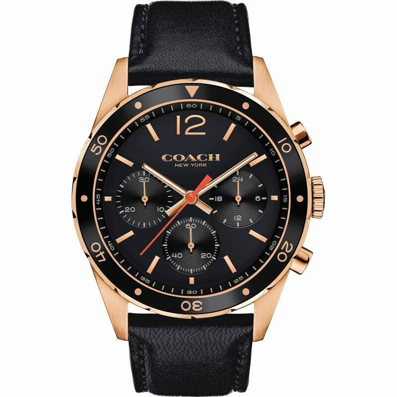 Coach Sullivan Black Strap Chronograph Men's Watch  14602087 - Dawson Watches