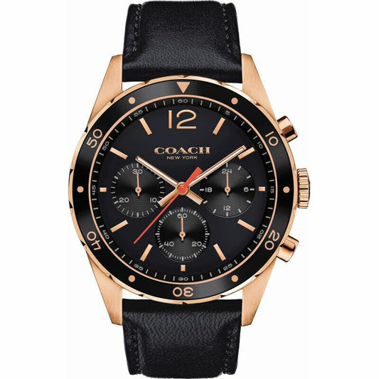 Coach Sullivan Black Strap Chronograph Men's Watch  14602087 - Dawson Watches