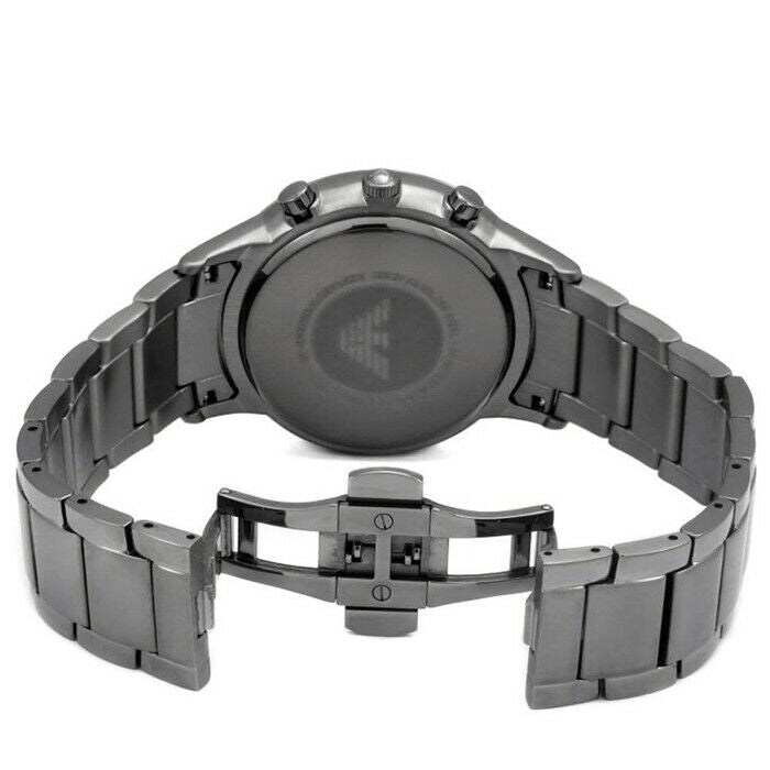 Emporio Armani Men's Classic Chronograph Stainless Steel Gunmetal Watch AR2454 - Dawson Watches #4