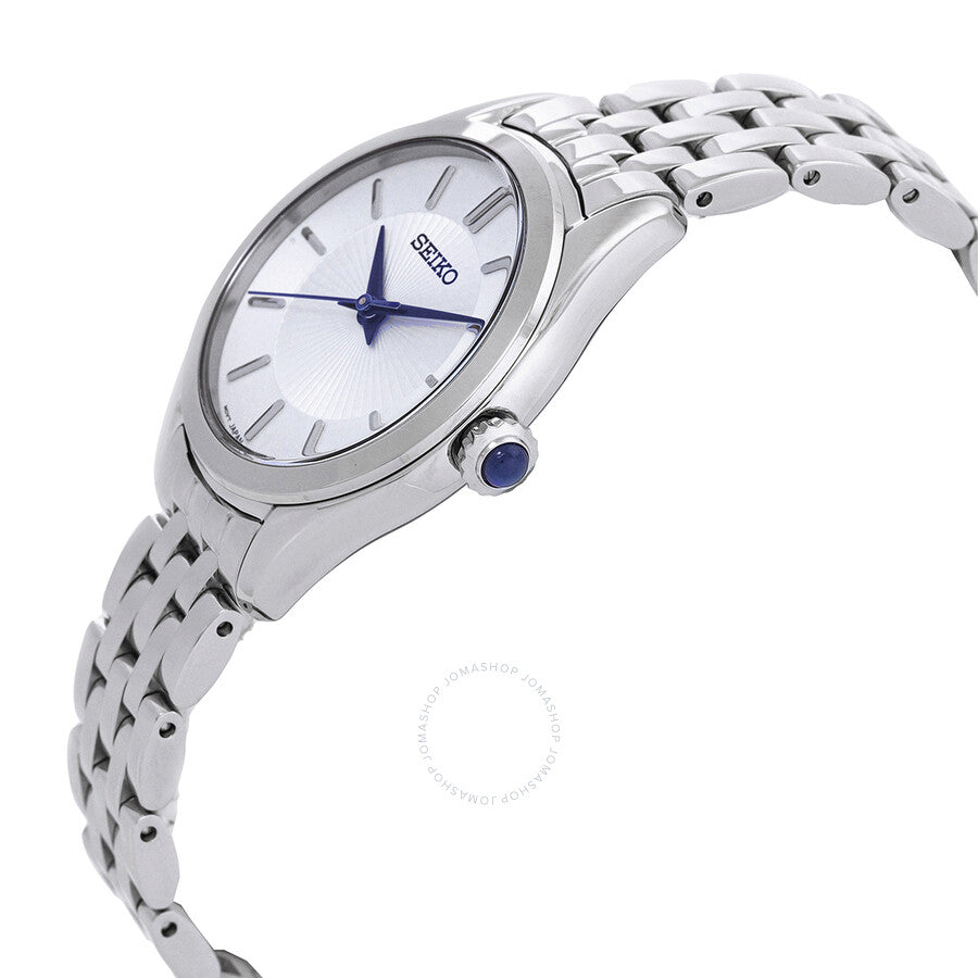 Seiko Discover More Quartz White Dial Ladies Watch SUR537