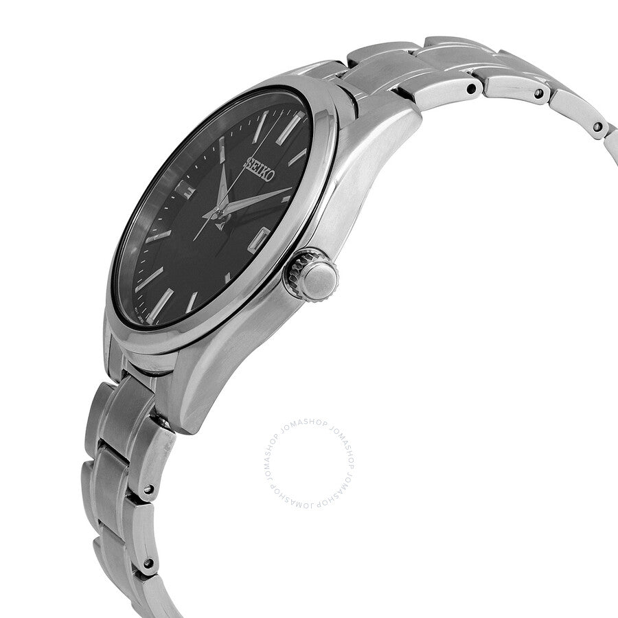 Seiko Essentials Quartz Black Dial Men's Watch SUR311