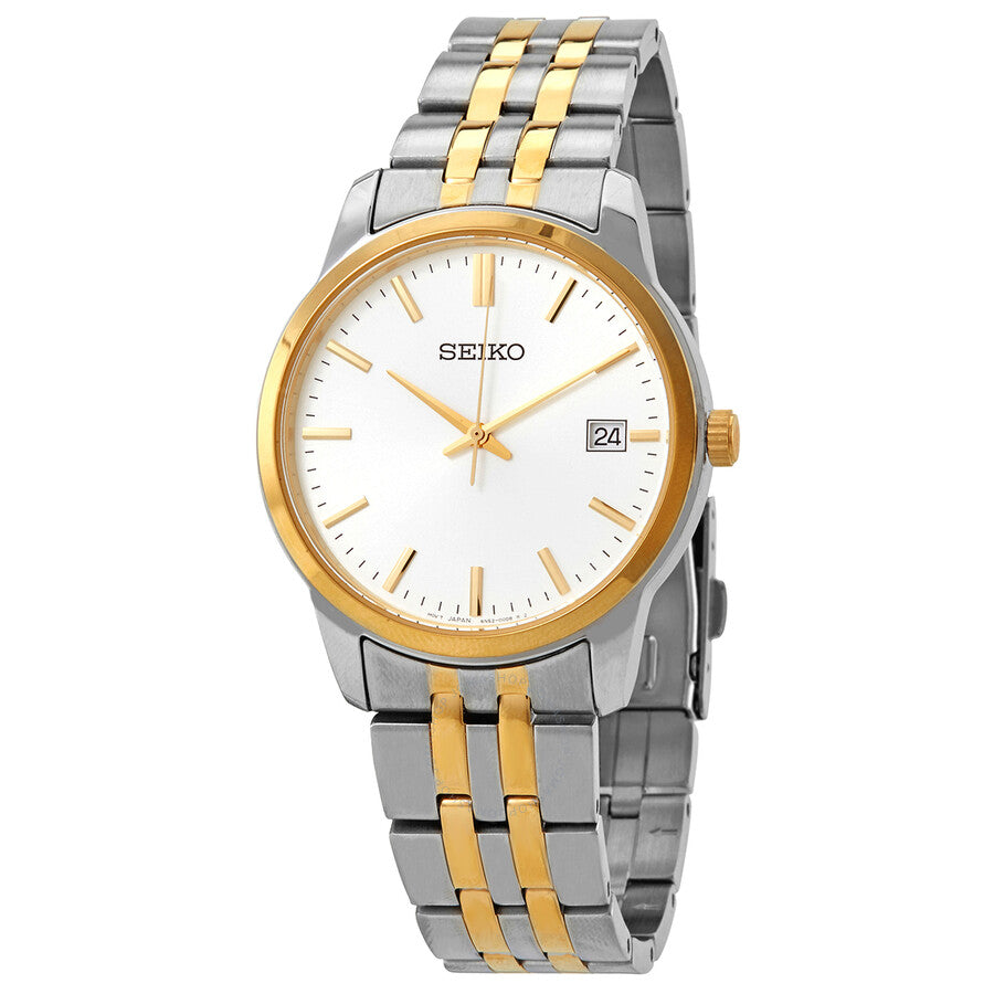 Seiko Essentials Quartz White Dial Men's Watch SUR402