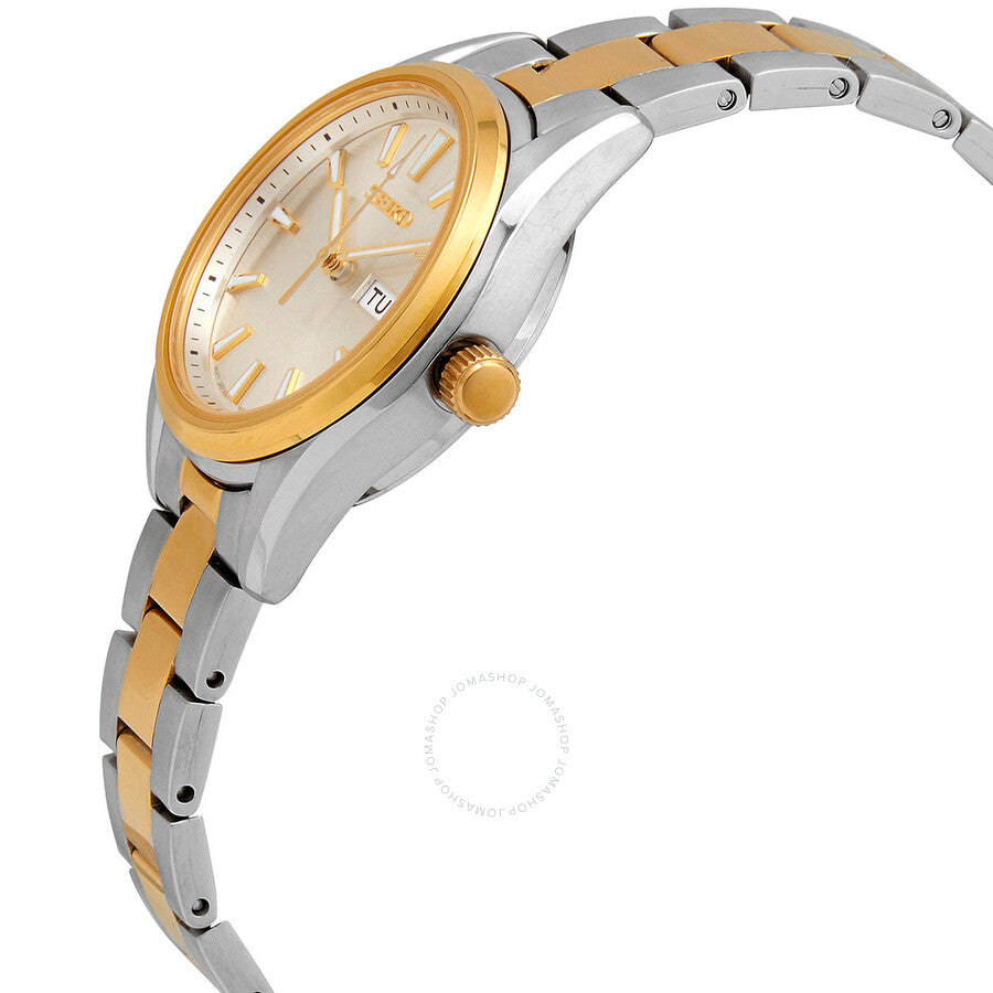 Seiko Neo Classic Quartz Gold Dial Two-tone Ladies Watch SUR354P1