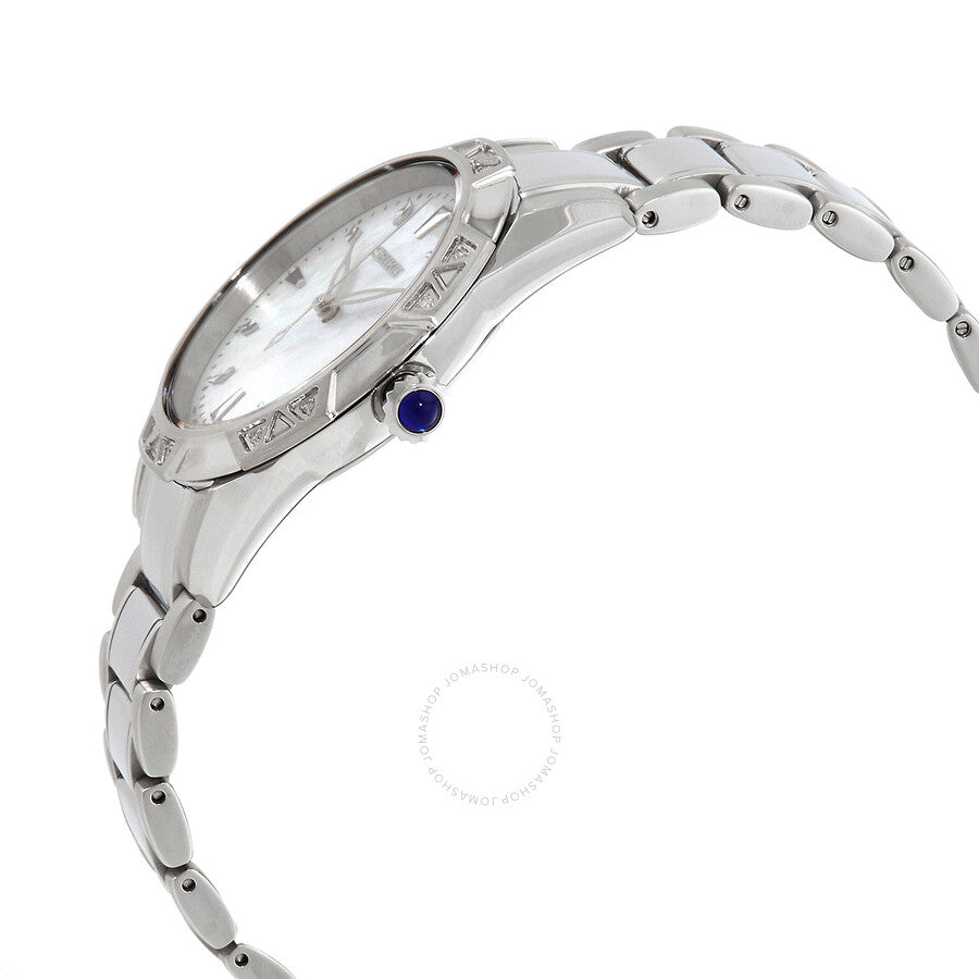 Seiko Quartz Crystal White Dial Ladies Watch SKK727P1 - The Watches Men & Co #2