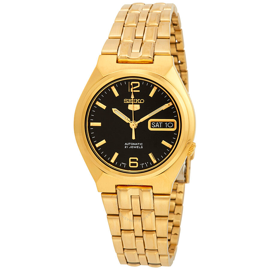 Seiko Series 5 Automatic Black Dial Men's Watch SNKL66 - The Watches Men & Co