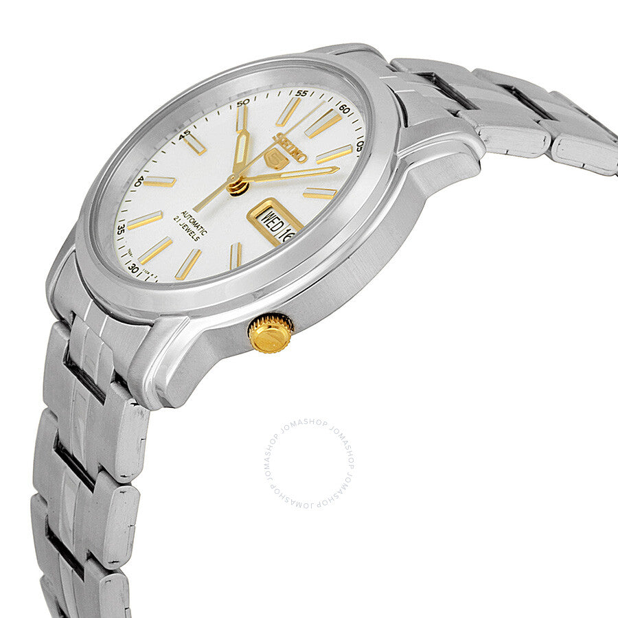 Seiko 5 Automatic Silver Dial Stainless Steel Men's Watch SNKL77 - Dawson Watches #2