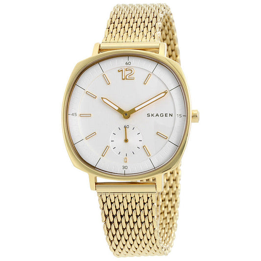 Skagen Rungsted White Dial Gold Ladies Watch SKW2426