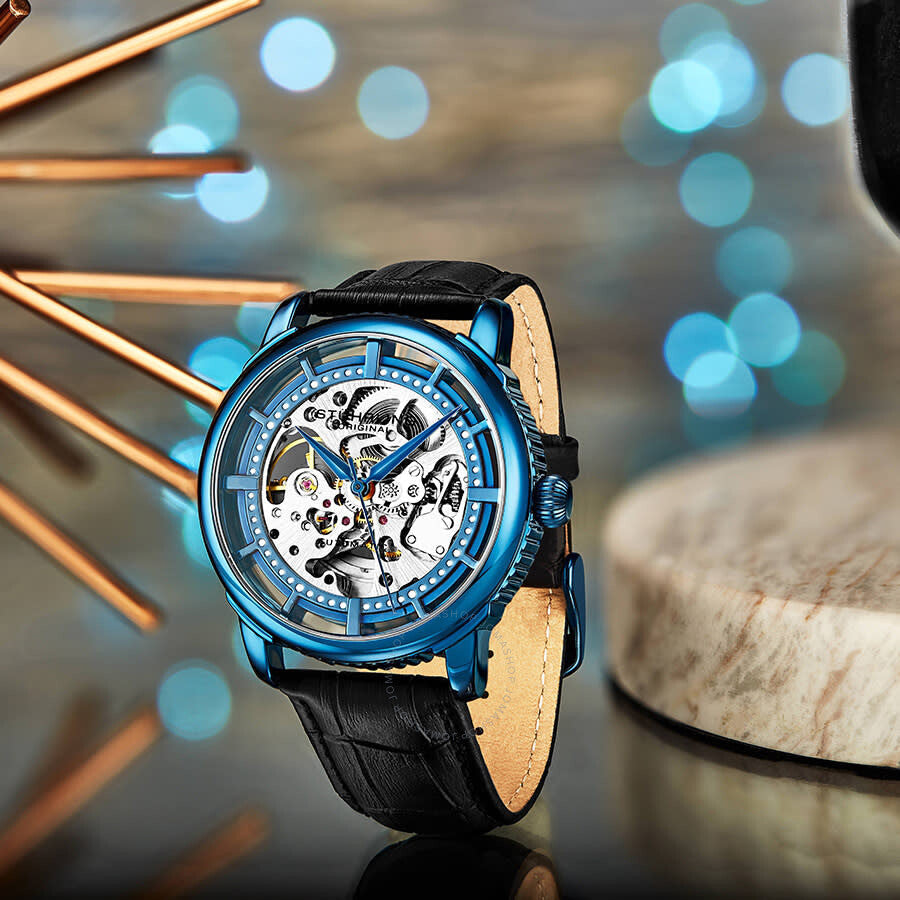 Stuhrling Original Legacy Automatic Blue Dial Men's Watch M13630 - Dawson Watches #3