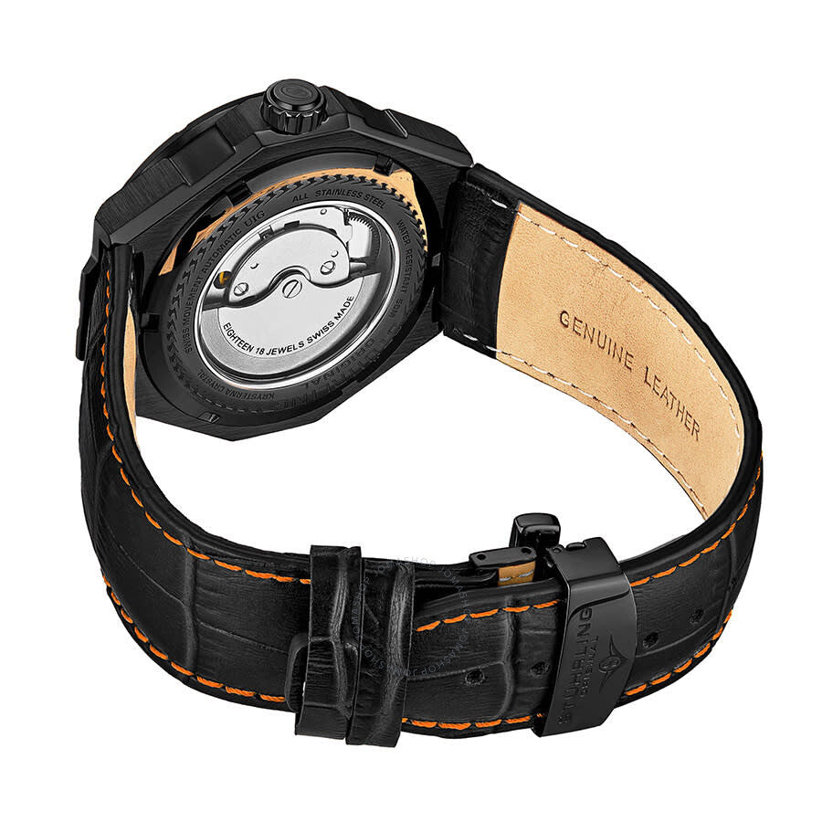 Stuhrling Original Legacy Automatic Orange Dial Men's Watch M13484 - The Watches Men & Co #2
