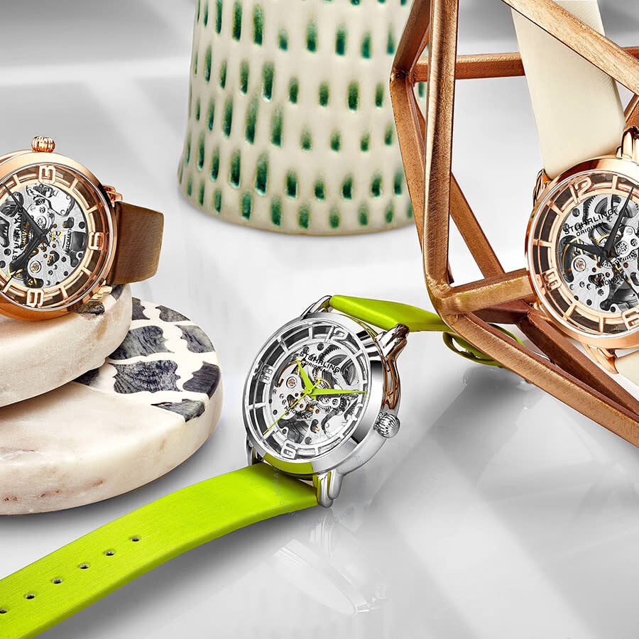 Stuhrling Original Legacy Automatic Silver Dial Ladies Watch M13635 - Dawson Watches #3