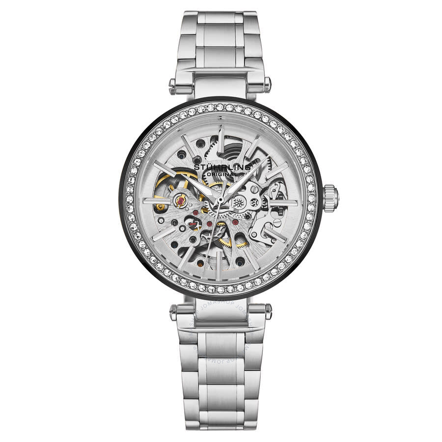 Stuhrling Original Legacy Automatic Silver Dial Ladies Watch M17989 - The Watches Men & Co