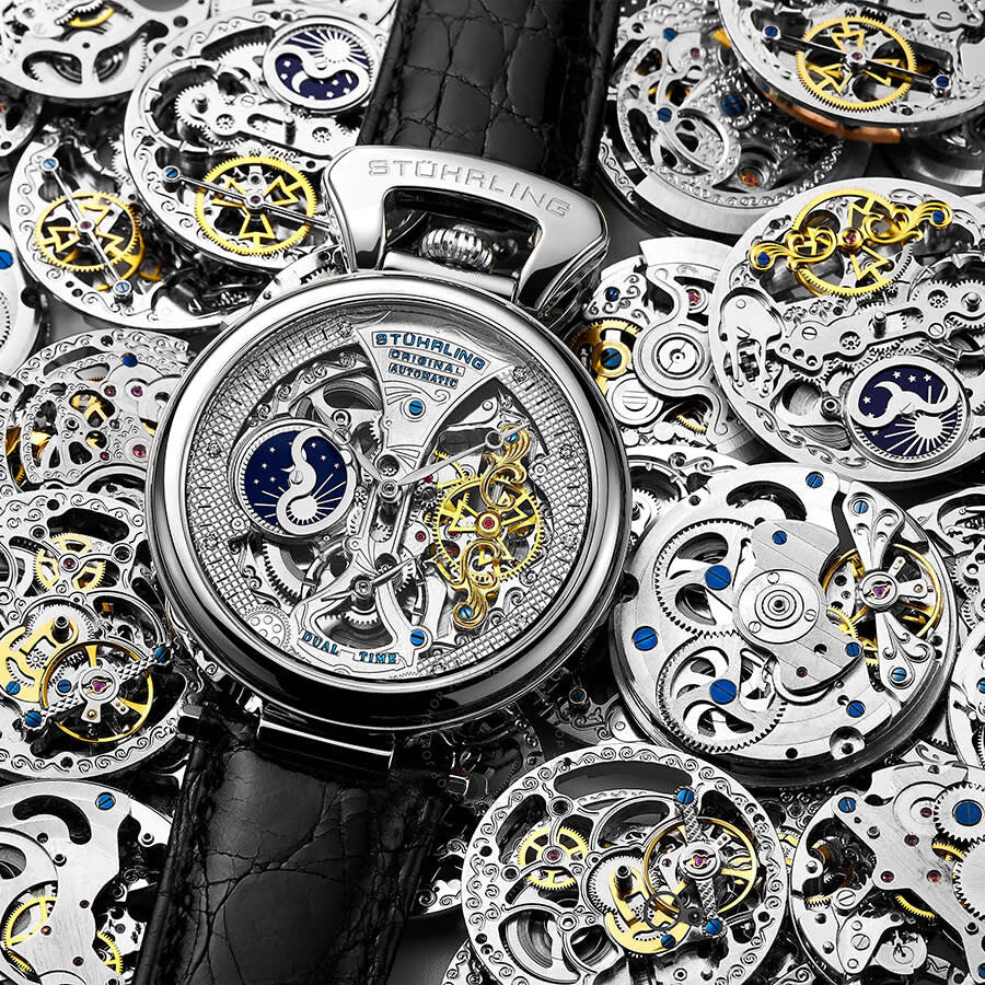 Stuhrling Original Legacy Automatic Silver Dial Men's Watch M13572 - The Watches Men & Co #5