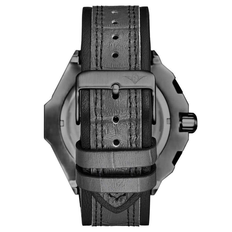 Stuhrling Original Monaco Chronograph Quartz Black Dial Men's Watch M18238 - The Watches Men & Co #2