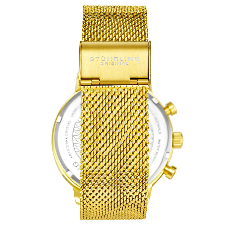 Stuhrling Original Monaco Chronograph Quartz Black Dial Men's Watch M16249 - Dawson Watches #3