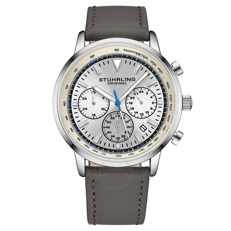 Stuhrling Original Monaco Silver Dial Men's Watch M15888 - The Watches Men & Co