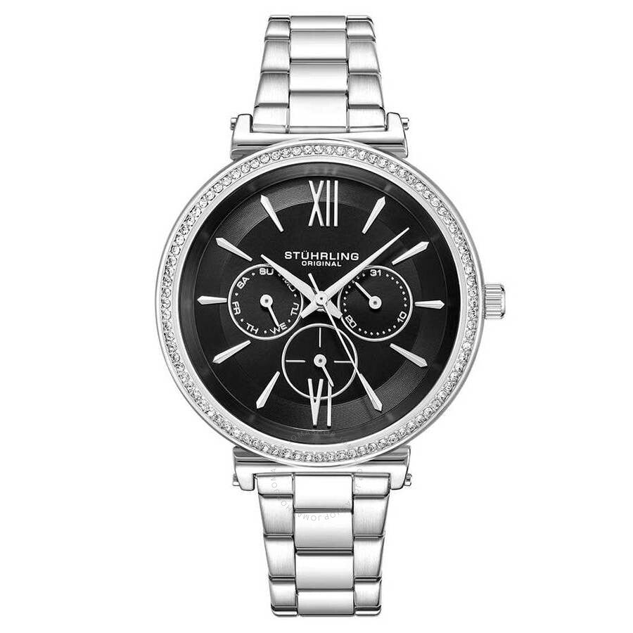Stuhrling Original Symphony Black Dial Ladies Watch M15624 - The Watches Men & Co
