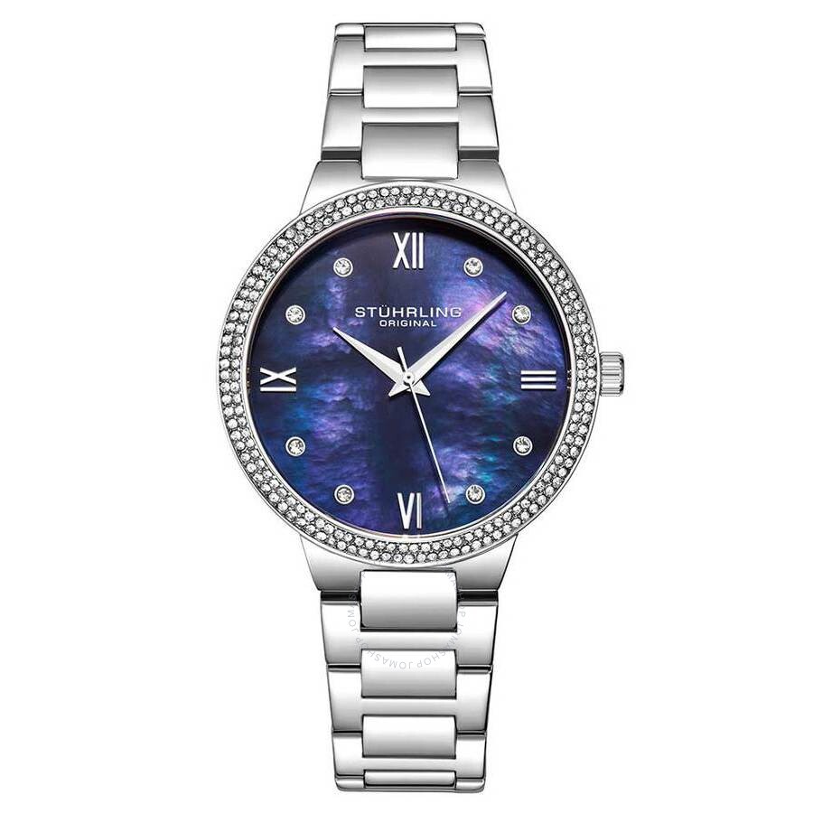 Stuhrling Original Symphony Blue Dial Ladies Watch M15620 - The Watches Men & Co