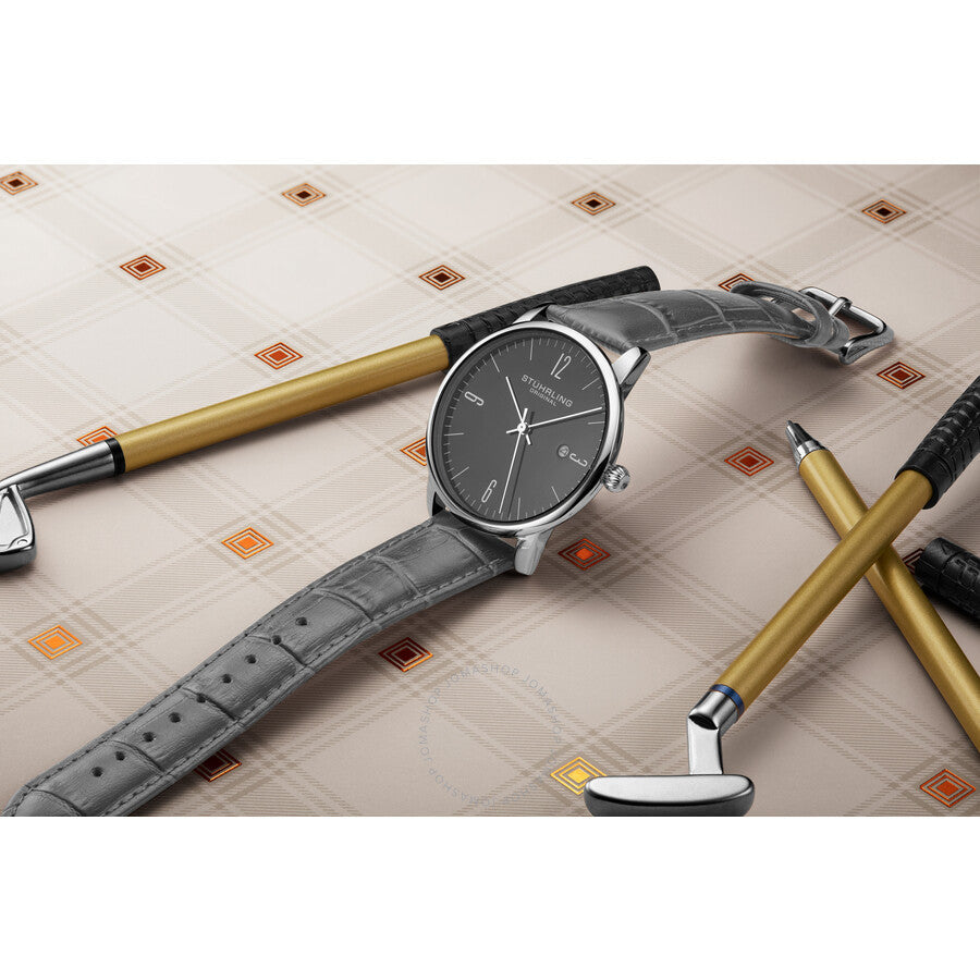 Stuhrling Original Symphony Quartz Grey Dial Men's Watch M16986 - Dawson Watches #2