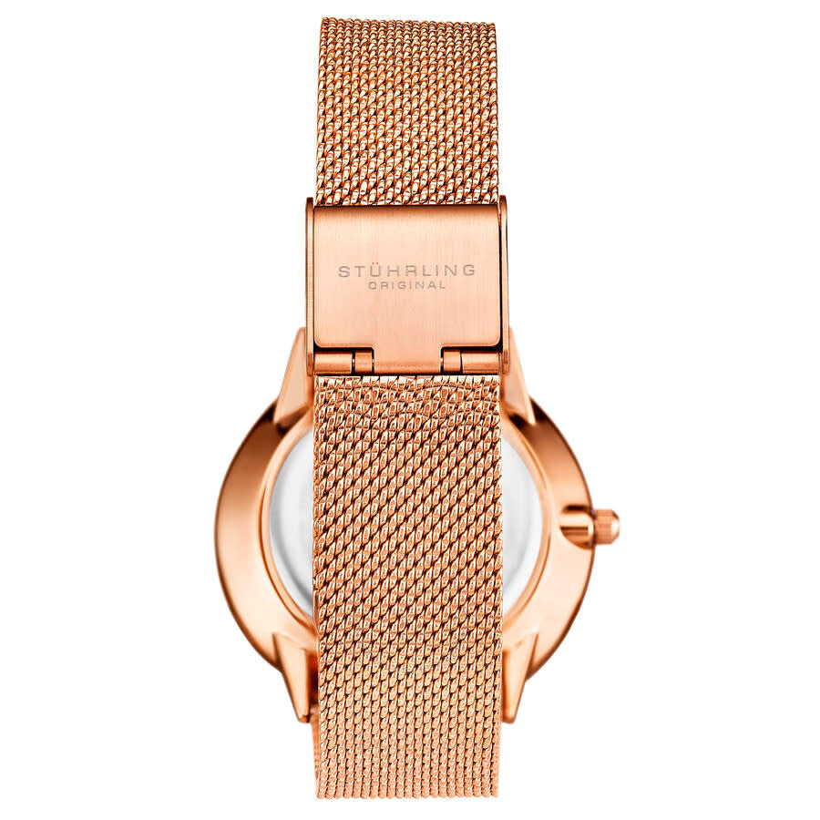 Stuhrling Original Symphony Quartz Rose Gold Dial Ladies Watch M16793 - The Watches Men & Co #3