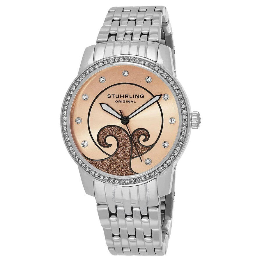 Stuhrling Original Symphony Rose Dial Ladies Watch M15328 - The Watches Men & Co