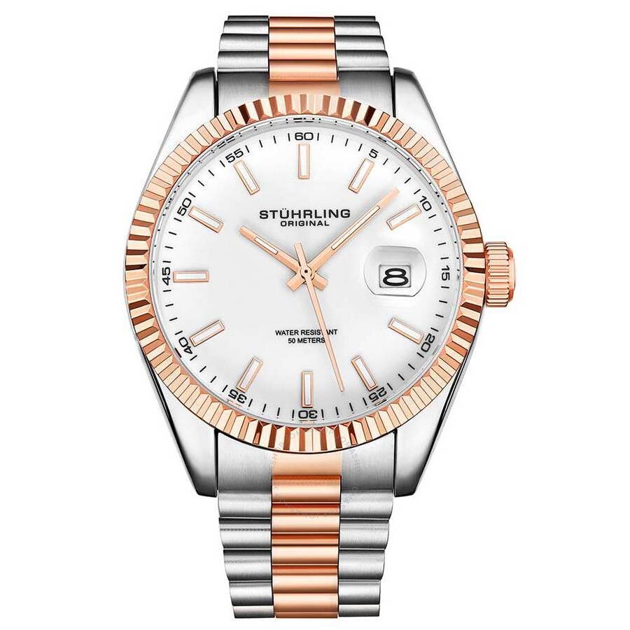 Stuhrling Original Symphony White Dial Men's Watch M15697 - The Watches Men & Co