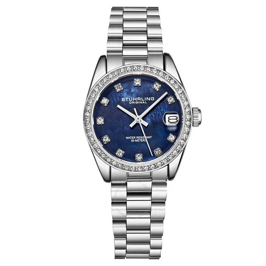 Stuhrling Original Vogue Blue Dial Ladies Watch M15703 - The Watches Men & Co