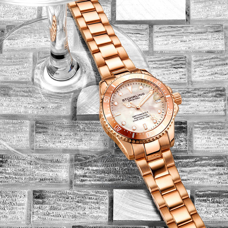Stuhrling Original Vogue Quartz White Dial Ladies Watch M13646 - The Watches Men & Co #4