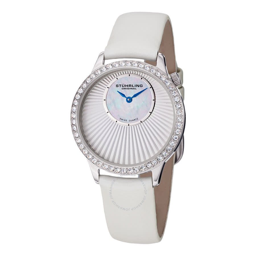 Stuhrling Original Vogue Quartz White Dial Ladies Watch M15253 - The Watches Men & Co