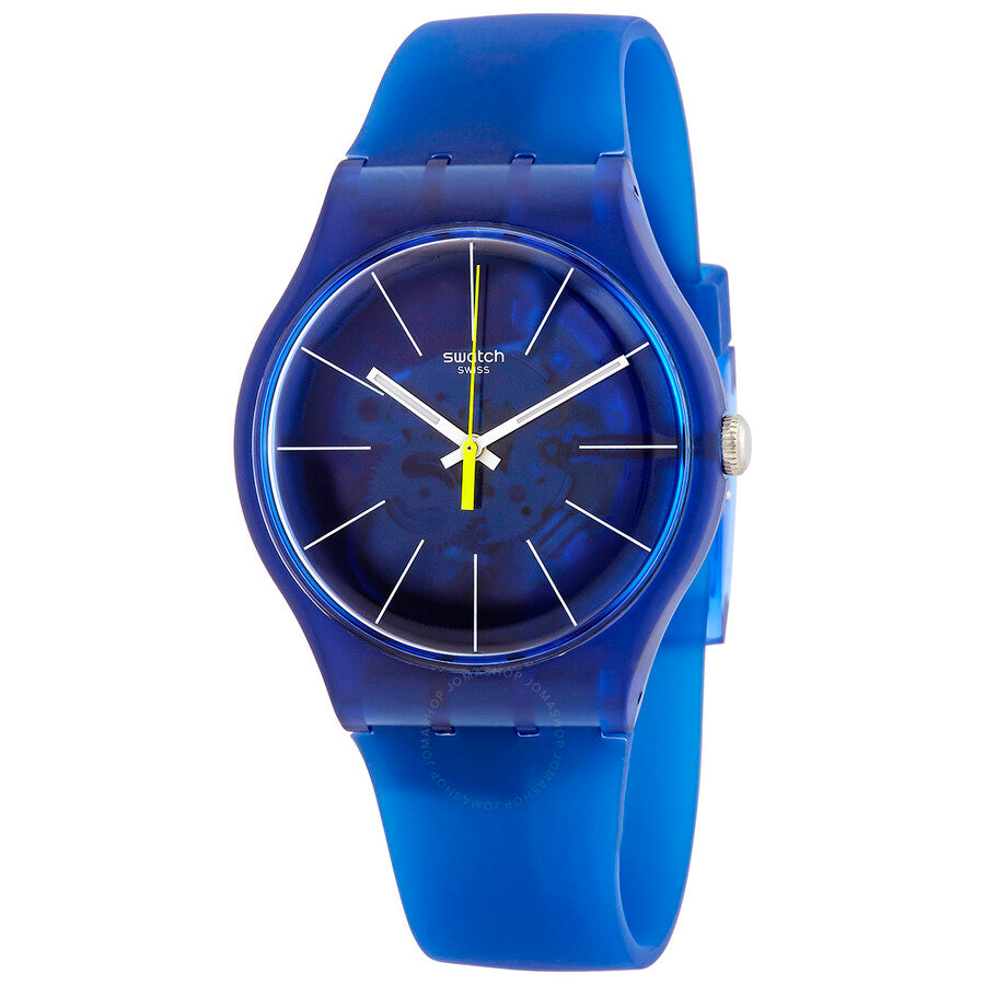 Swatch Blue Sirup Quartz BlueTranslucent Dial Men's Watch SUON142 - The Watches Men & Co