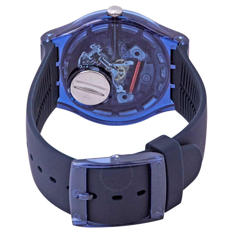 Swatch Blusparkles Blue Crystal Dial Ladies Watch SUON134 - The Watches Men & Co #3