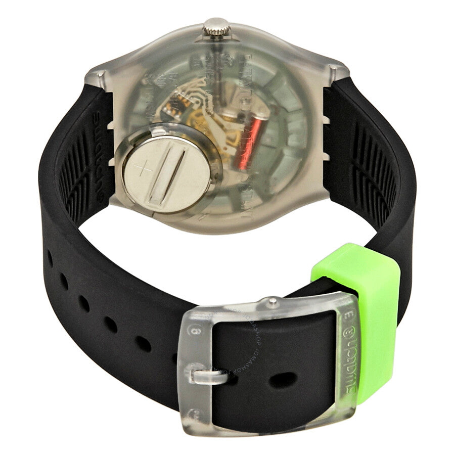 Swatch Fluo Loopy Black Dial Ladies Watch GM189 - The Watches Men & Co #3