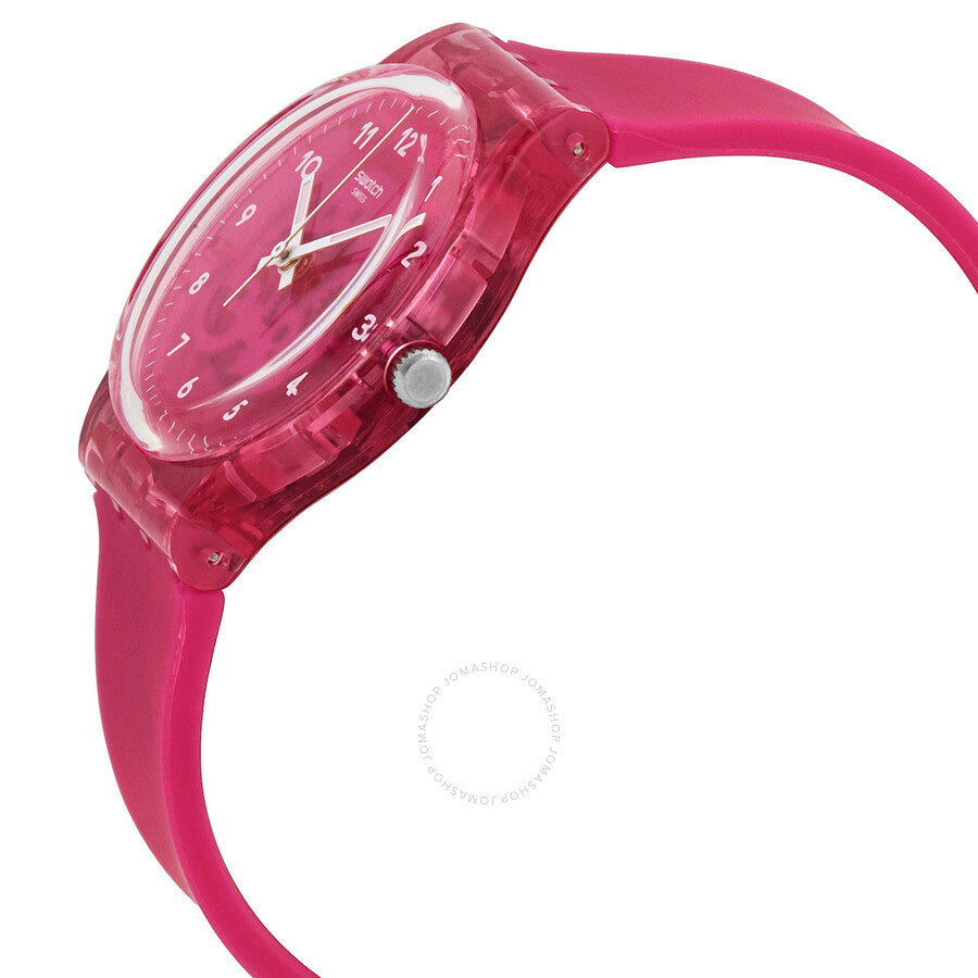 Swatch Gum Flavour Quartz Pink Transparent Dial Unisex Watch GP166 - The Watches Men & Co #2