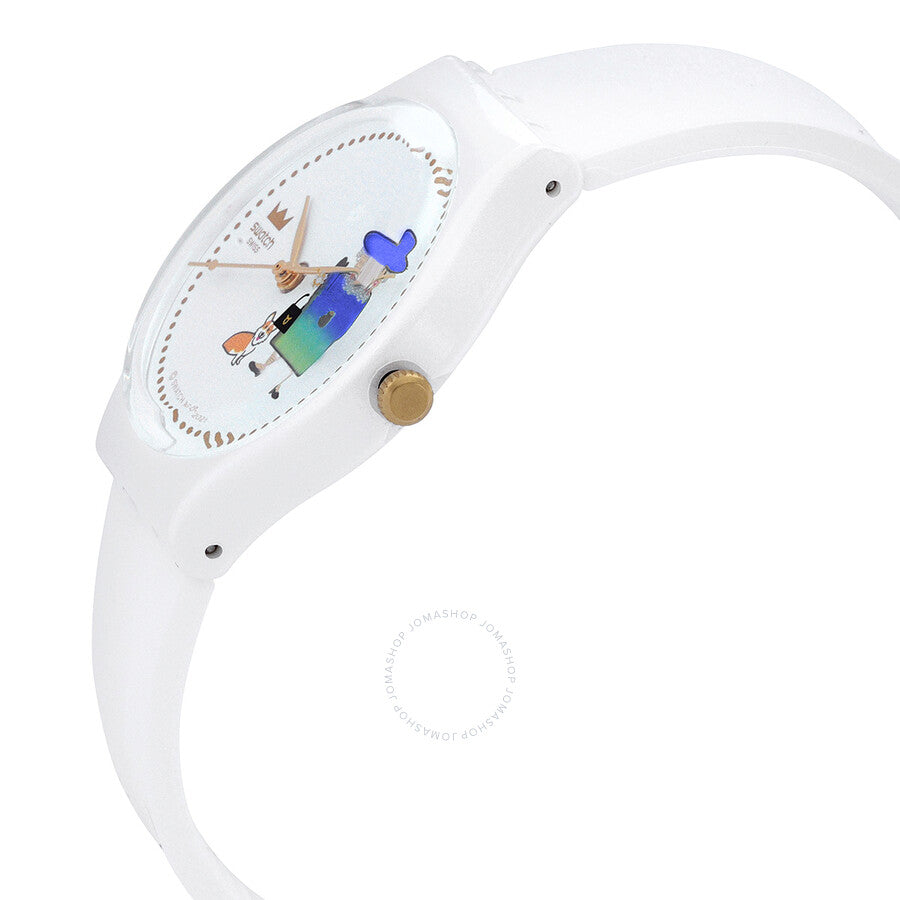 Swatch How Majestic Jubilee Quartz White Dial Unisex Watch GZ711 - The Watches Men & Co #2
