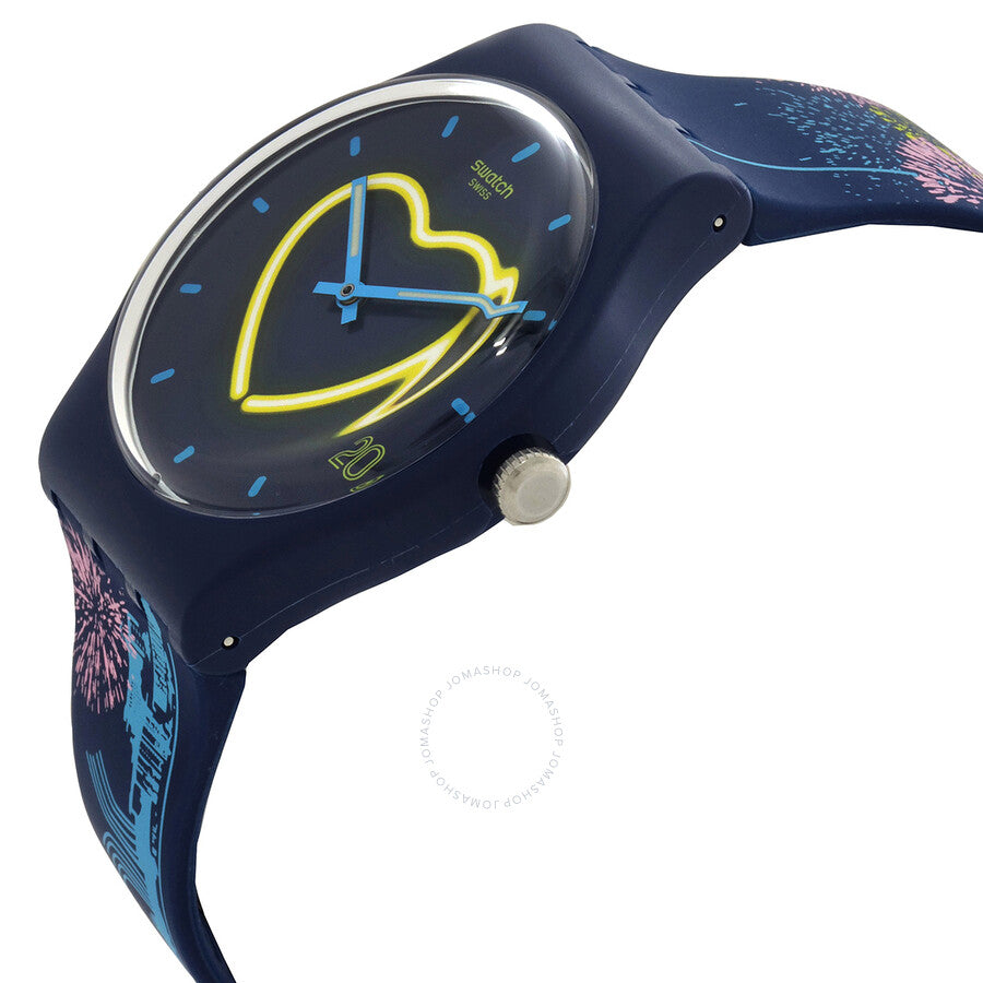 Swatch Lovemacau Quartz Blue Dial Unisex Watch SUOZ267 - The Watches Men & Co #2