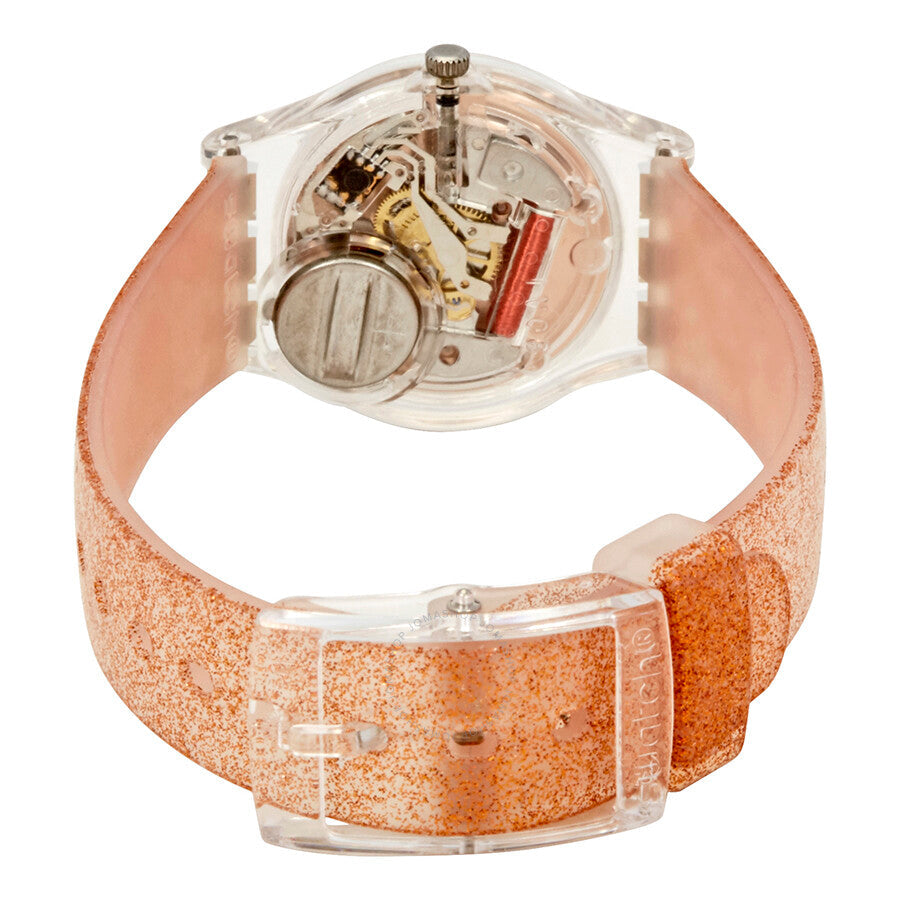 Swatch Pinkindescent Too Rose Gold Dial Ladies Watch LK354D - The Watches Men & Co #3