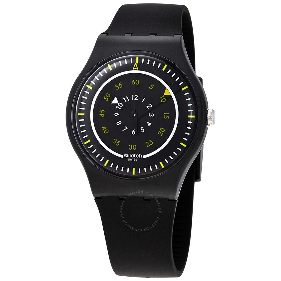 Swatch Piu Nero Quartz Black Dial Men's Watch SUOB157 - The Watches Men & Co